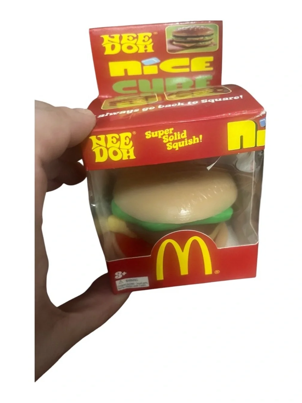 McDonald's Squishy Burger Toy - Red, Yellow, Green, Tan, Brown